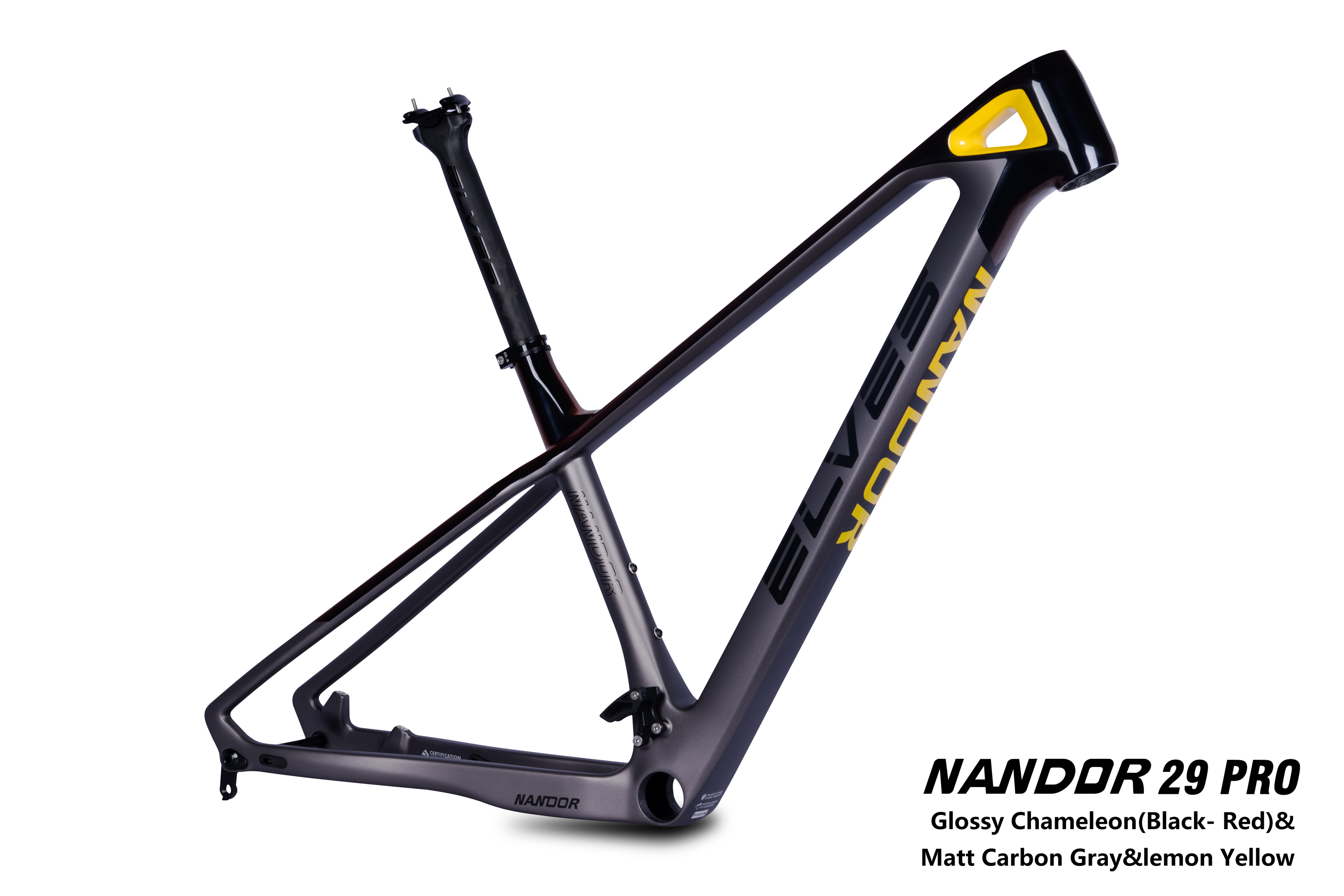 Elves Nandor Pro 29er XC MTB Hardtail Carbon Frame
